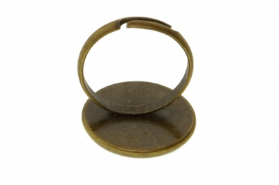 Заготовка для рукоделия металлическая фигурная для кольца 15мм - купить в Барнауле. Цена: 7.44 руб.