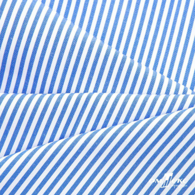 Ткань сорочечная Полоска Кенди, 115 г/м2, 58% пэ,42% хл, шир.150 см, цв.3-синий, (арт.110) - купить в Барнауле. Цена 306.69 руб.