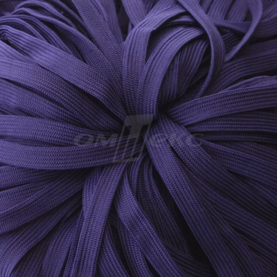 Шнур 15мм плоский (100+/-1м) №10 фиолетовый - купить в Барнауле. Цена: 10.21 руб.