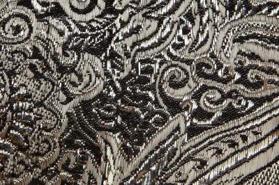 Ткань костюмная жаккард №11, 140 гр/м2, шир.150см, цвет тем.серебро - купить в Барнауле. Цена 383.29 руб.