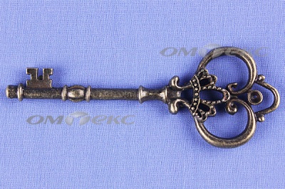 Декоративный элемент для творчества из металла "Ключ"8,5 см  - купить в Барнауле. Цена: 26.66 руб.
