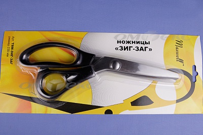Ножницы ЗИГ-ЗАГ "MAXWELL" 230 мм - купить в Барнауле. Цена: 1 041.25 руб.