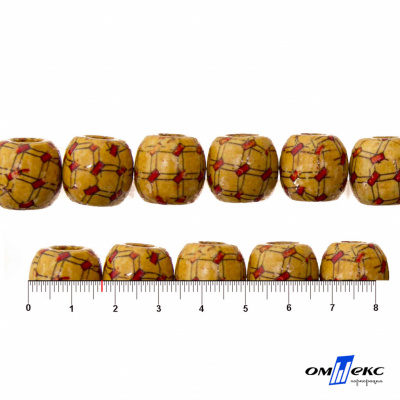 0189-Бусины деревянные "ОмТекс", 17 мм, упак.50+/-3шт - купить в Барнауле. Цена: 83.66 руб.