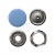 Кнопка рубашечная (закрытая) 9,5мм - эмаль, цв.182 - св.голубой - купить в Барнауле. Цена: 5.74 руб.