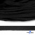 Шнур плетеный d-8 мм плоский, 70% хлопок 30% полиэстер, уп.85+/-1 м, цв.- чёрный - купить в Барнауле. Цена: 735 руб.