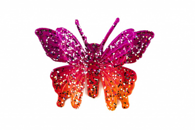 Бабочка декоративная пластиковая #10 - купить в Барнауле. Цена: 7.09 руб.