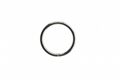 Кольцо металлическое d-15 мм, цв.-никель - купить в Барнауле. Цена: 2.45 руб.