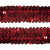 Тесьма с пайетками 3, шир. 30 мм/уп. 25+/-1 м, цвет красный - купить в Барнауле. Цена: 1 087.39 руб.