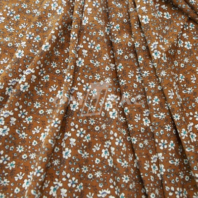 Плательная ткань "Фламенко" 11.1, 80 гр/м2, шир.150 см, принт растительный - купить в Барнауле. Цена 239.03 руб.
